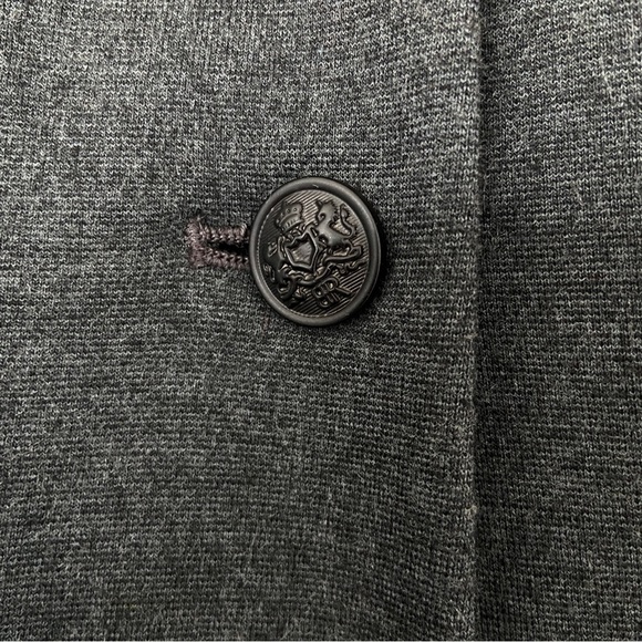 BANANA REPUBLIC GREY STRETCH CLASSIC RAYON BLEND SINGLE BREASTED BLAZER, 10 - Picture 6 of 15